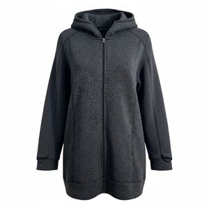 St. John’s Bay Active Men’s XXL  Gray Fleece Winter Zip Up Jacket Fleece Lined